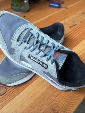 Reebok Cordura Gray Suede & Mesh Low-Top Sneakers Slate Men’s 9